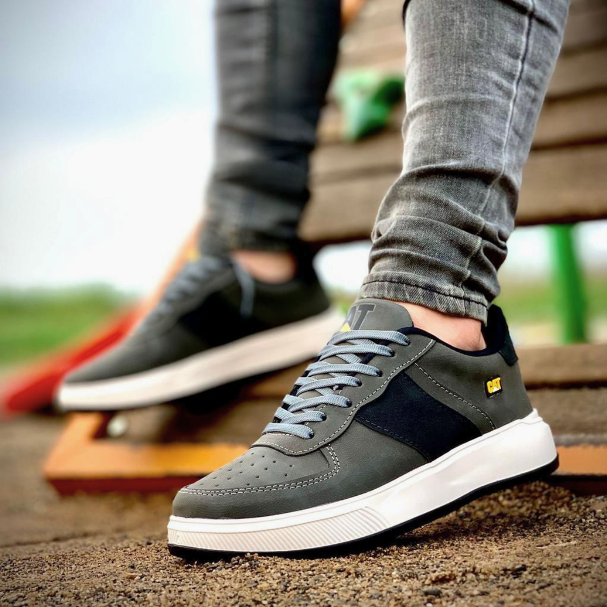 tenis caterpillar cat para hombre color gris Comprar tienda onlineshoppingcenterg Colombia centro de compras en linea